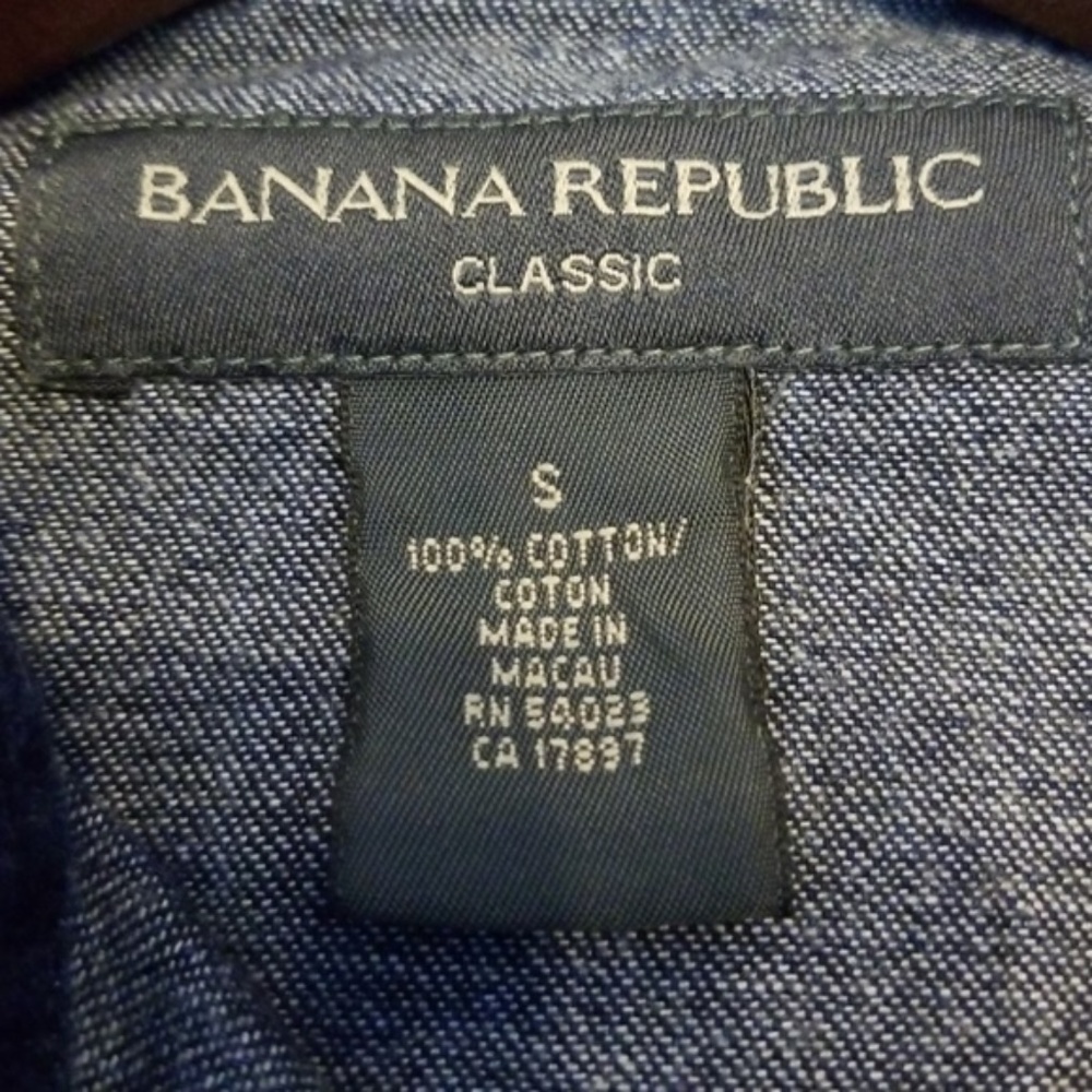 {Banana Republic} Western Denim Button Down Top - Picture 8 of 8